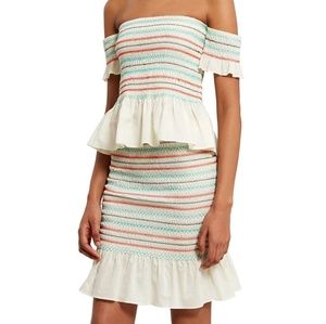 Opening Ceremony Smocked Top and Skirt Set Dress